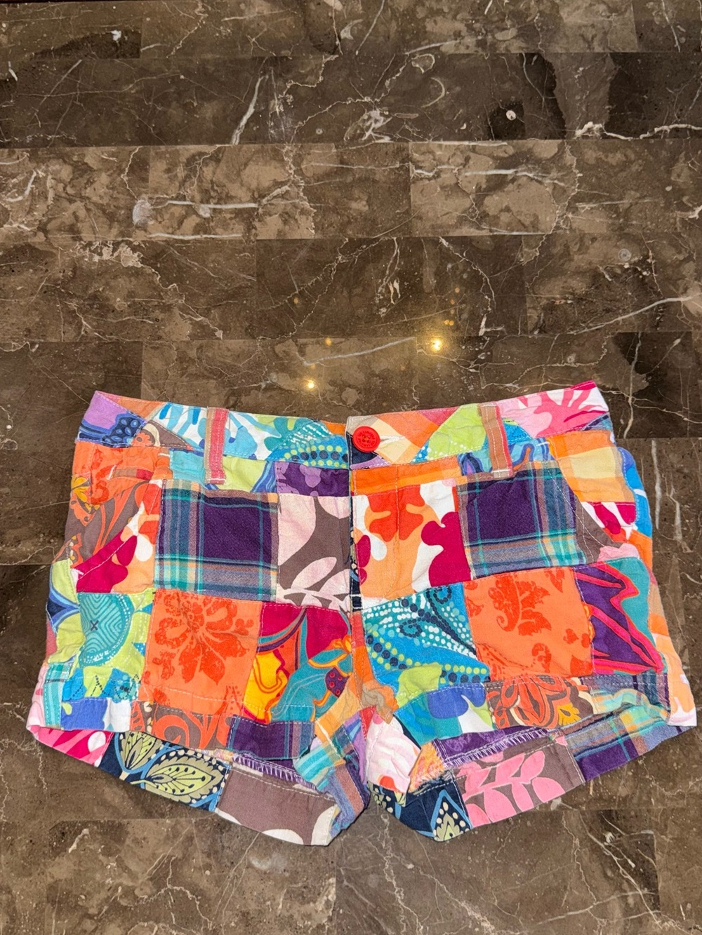 Limited Too Patchwork Multi-Color Kids Shorts